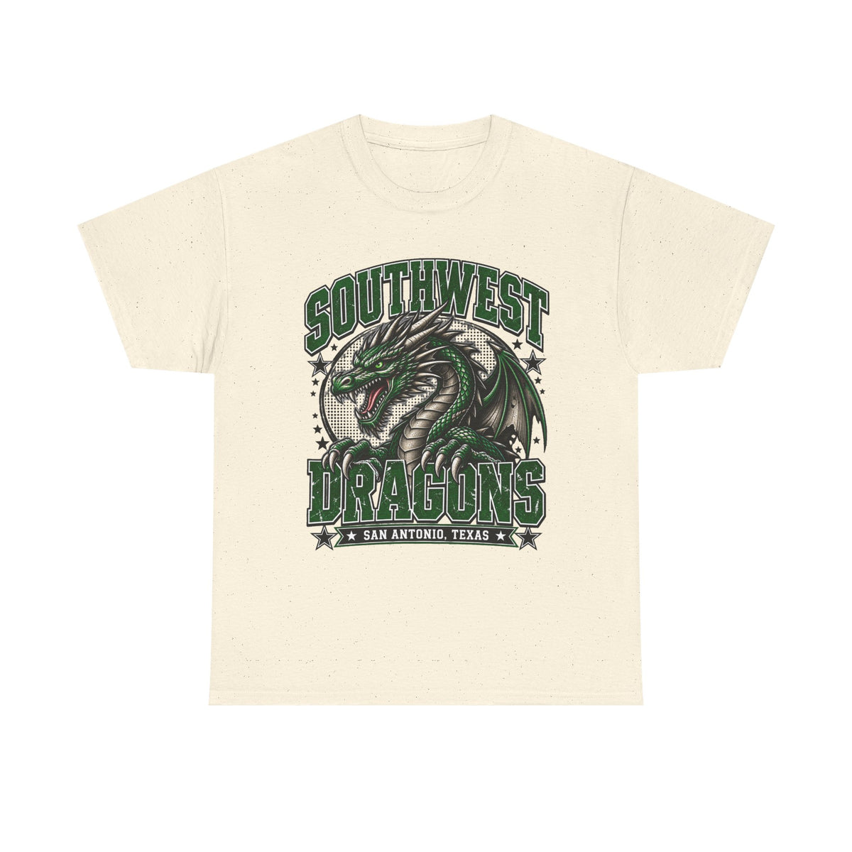Southwest Dragons T-Shirt — San Antonio Texas Green Dragon Graphic Tee