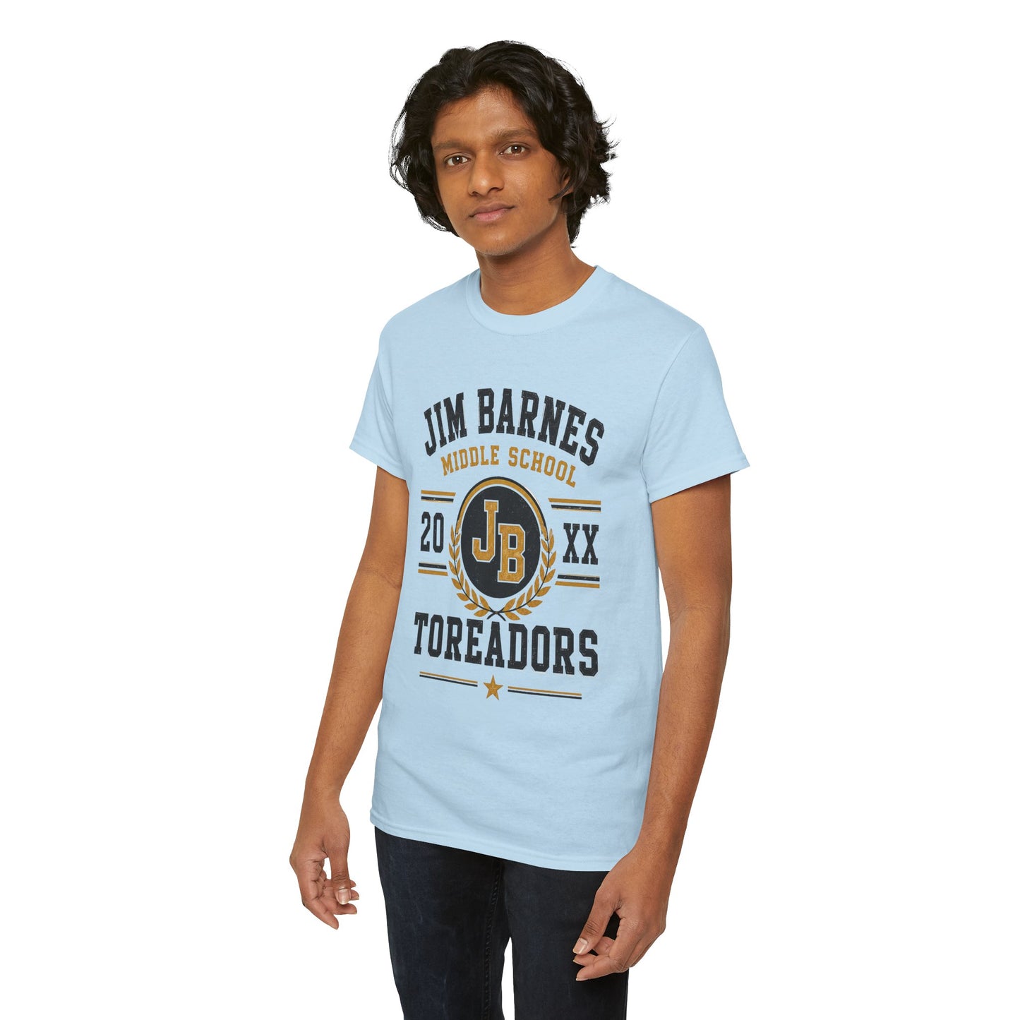 Jim Barnes Middle School Toreadors T-Shirt — School Spirit Tee with JB Crest