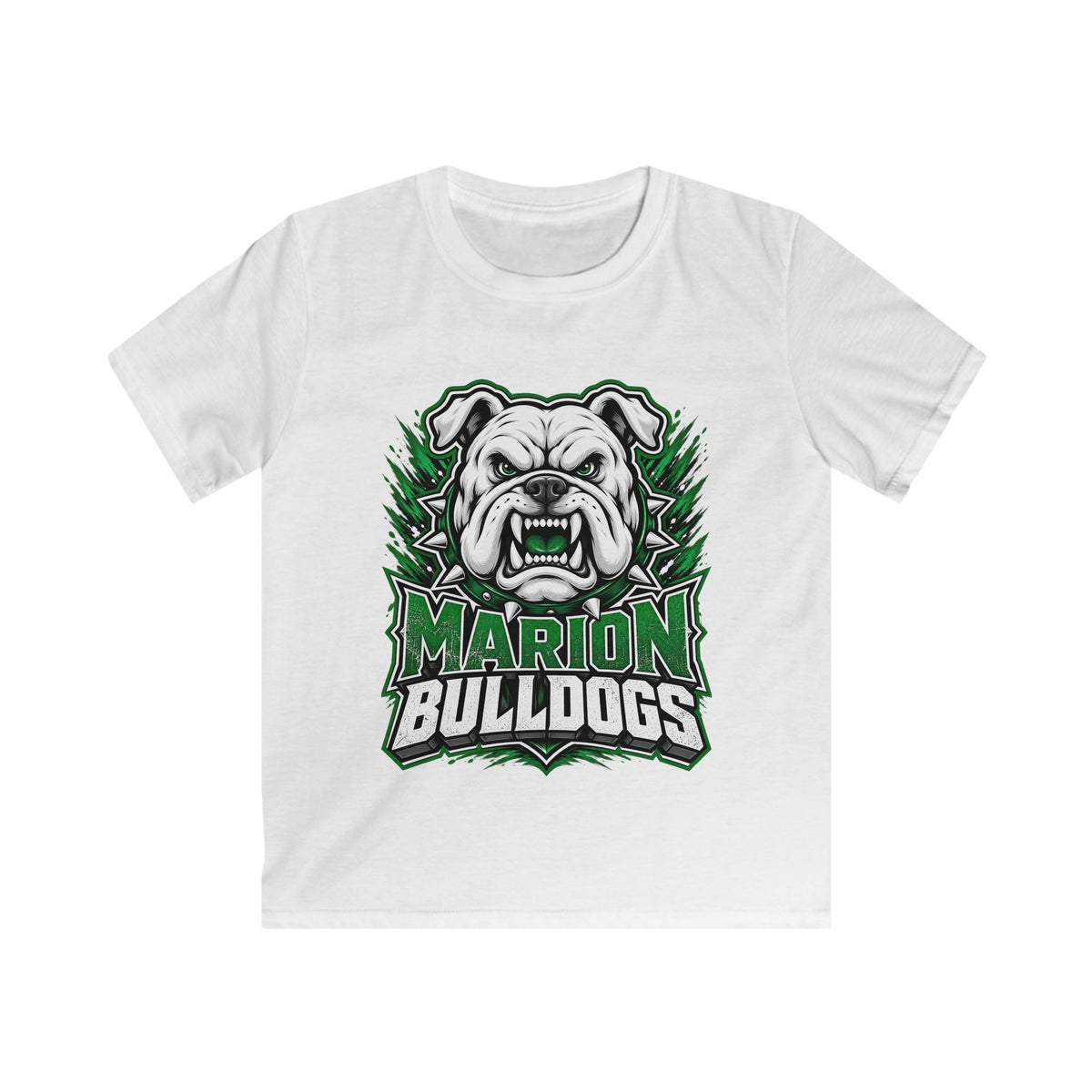 Marion Bulldogs Kids T‑Shirt — Custom Name & Number Youth Football Tee