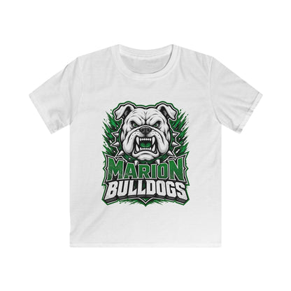 Marion Bulldogs Kids T‑Shirt — Custom Name & Number Youth Football Tee