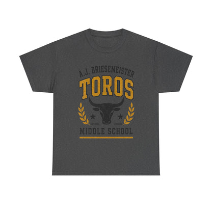 Toros Middle School Tee — A.J. Briesemeister School Spirit T-Shirt