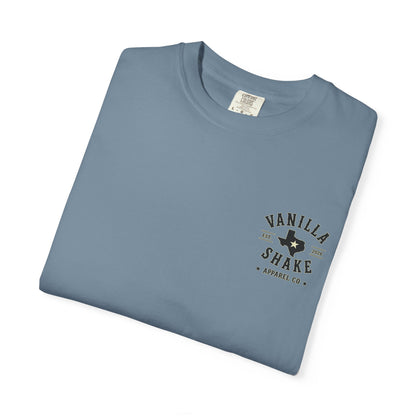 Mr. & Mrs. Shake Logo Unisex Garment-Dyed T-shirt