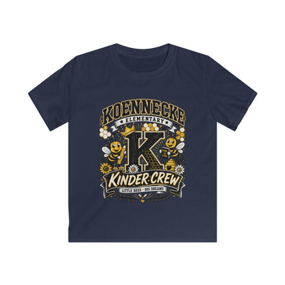 Kinder Crew Kids T‑Shirt — Kdennecke Elementary Kindergarten School Spirit Tee