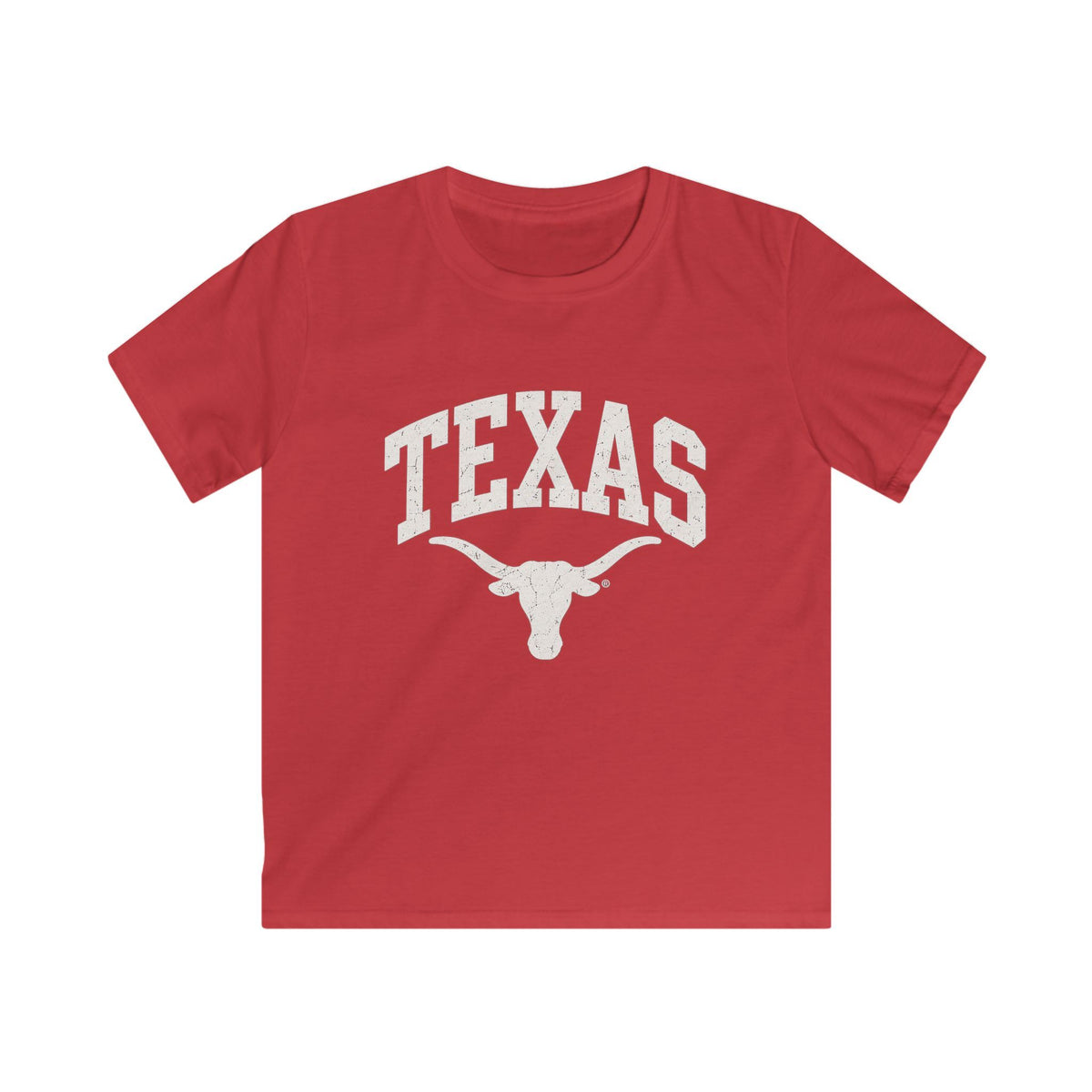 Kids Texas Longhorns Graphic Tee — Vintage Sports School Spirit Shirt