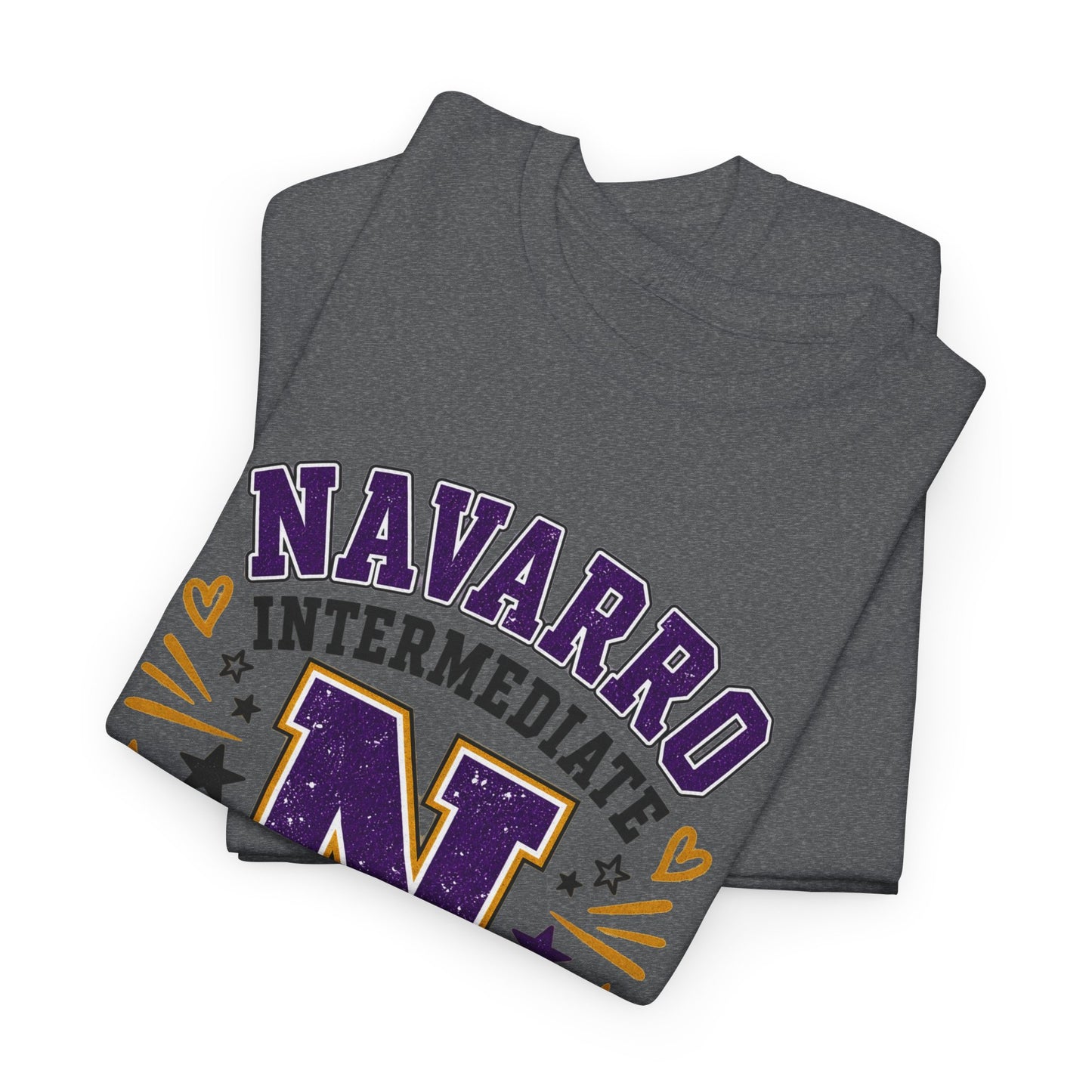 Navarro Intermediate Panthers T-Shirt — School Spirit Tee with 'N' Logo & Paw Prints
