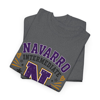Navarro Intermediate Panthers T-Shirt — School Spirit Tee with 'N' Logo & Paw Prints