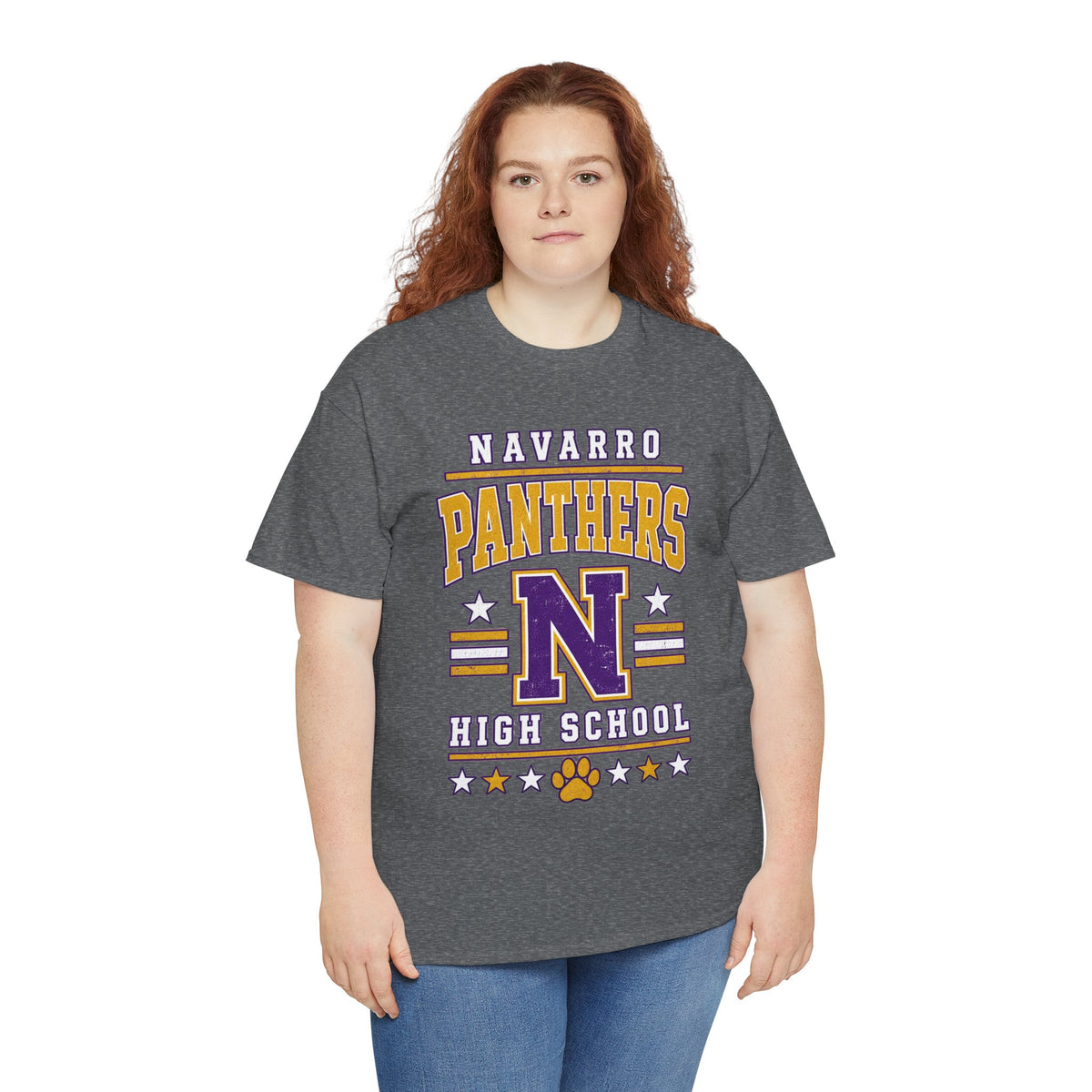 Navarro Panthers High School Tee — Retro Letterman N Design
