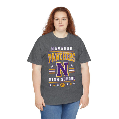 Navarro Panthers High School Tee — Retro Letterman N Design