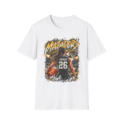 Basketball Jersey T-Shirt — 'Matadors' Player 26 Custom Basketball Graphic Tee