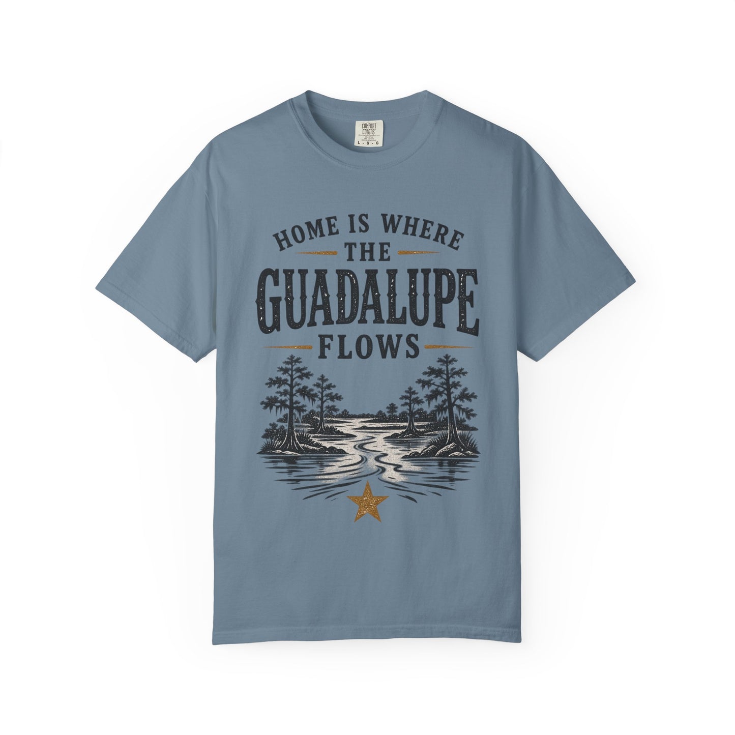 Guadalupe River T-Shirt — "Home Is Where The Guadalupe Flows" Vintage Outdoors Tee