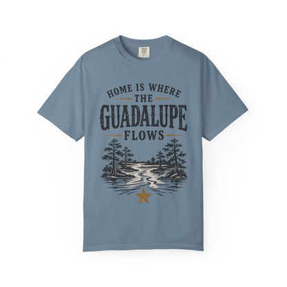 Guadalupe River T-Shirt — "Home Is Where The Guadalupe Flows" Vintage Outdoors Tee