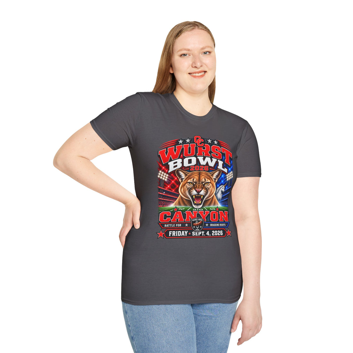 Wurst Bowl 2026 T-Shirt — Canyon Football Game Day Tee