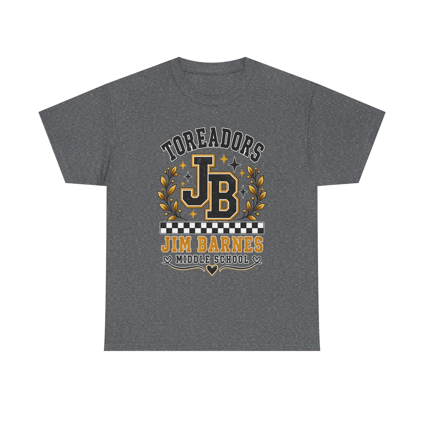 Toreadors JB Jim Barnes Middle School Tee — School Spirit Graphic T-Shirt