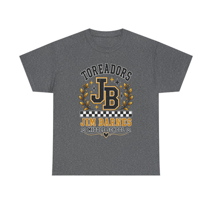 Toreadors JB Jim Barnes Middle School Tee — School Spirit Graphic T-Shirt
