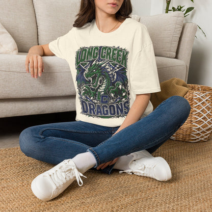 Long Creek Dragons T-Shirt — Vintage Green Dragon School Spirit Tee