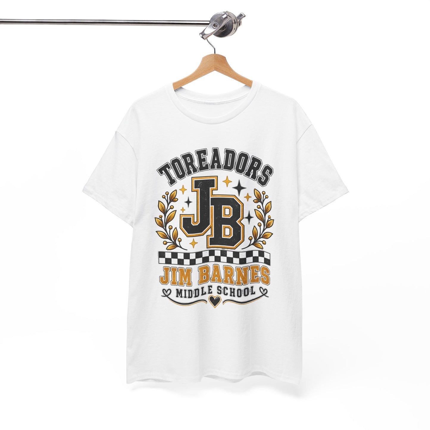 Toreadors JB Jim Barnes Middle School Tee — School Spirit Graphic T-Shirt