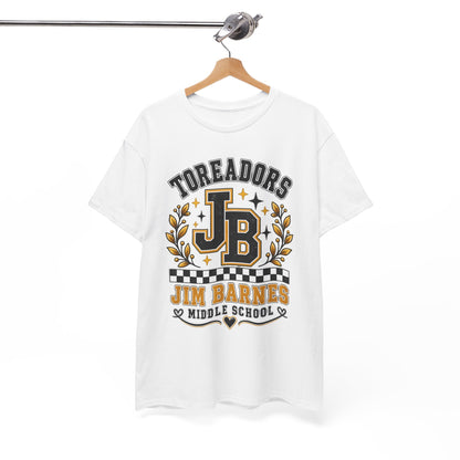 Toreadors JB Jim Barnes Middle School Tee — School Spirit Graphic T-Shirt