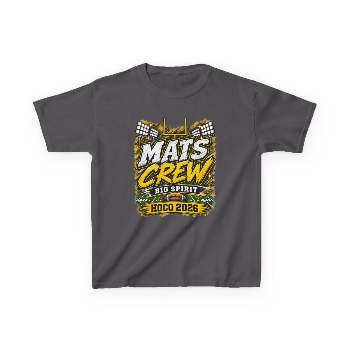 Kids Tee — "Mats Crew Big Spirit Hoco 2026" Football Crewneck
