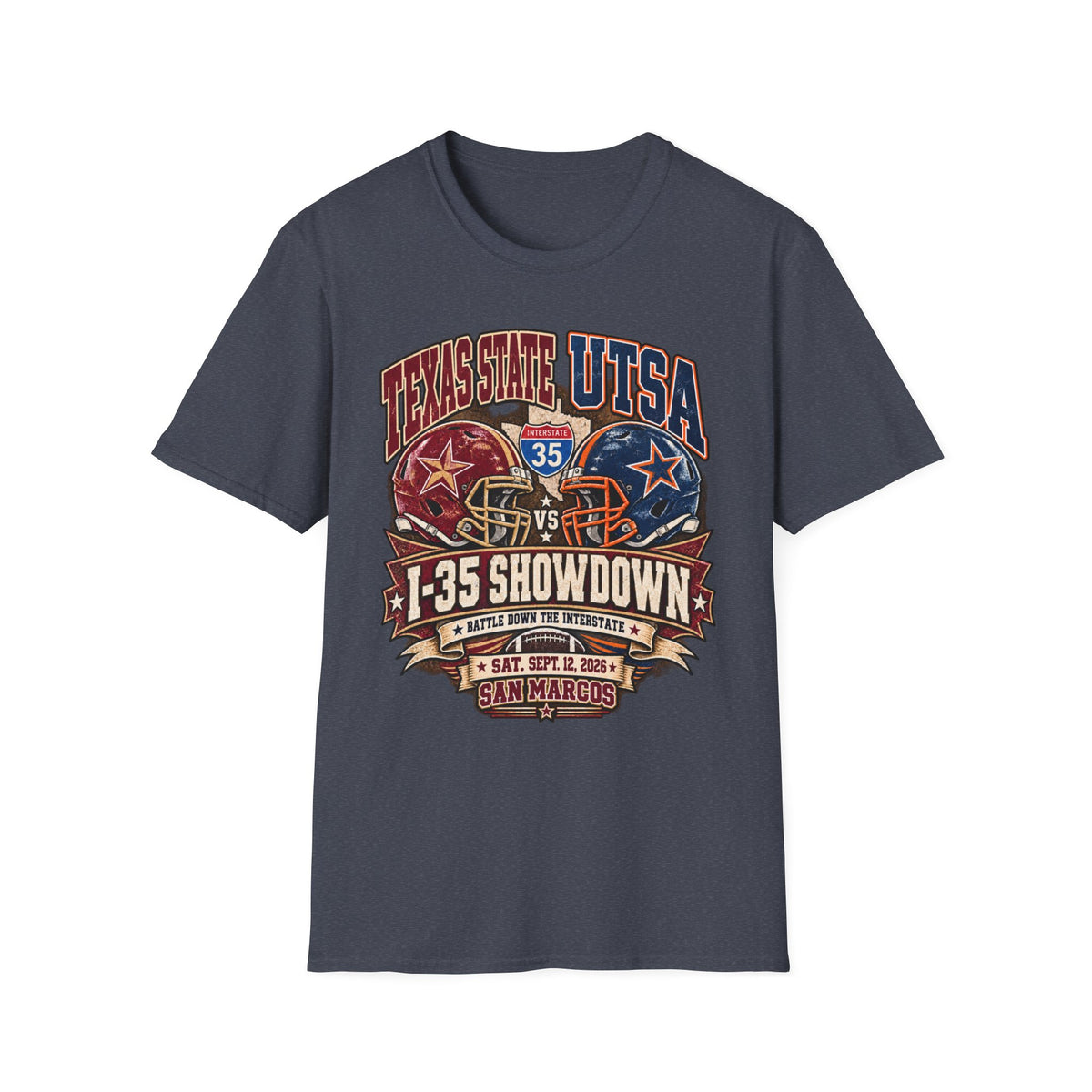 I-35 Showdown Texas State vs UTSA Football T-Shirt