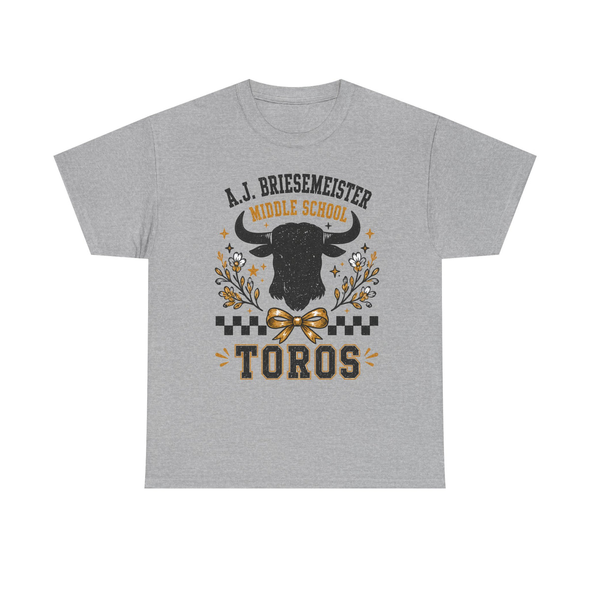 Toros Middle School Tee — A.J. Briesemeister School Spirit T-Shirt