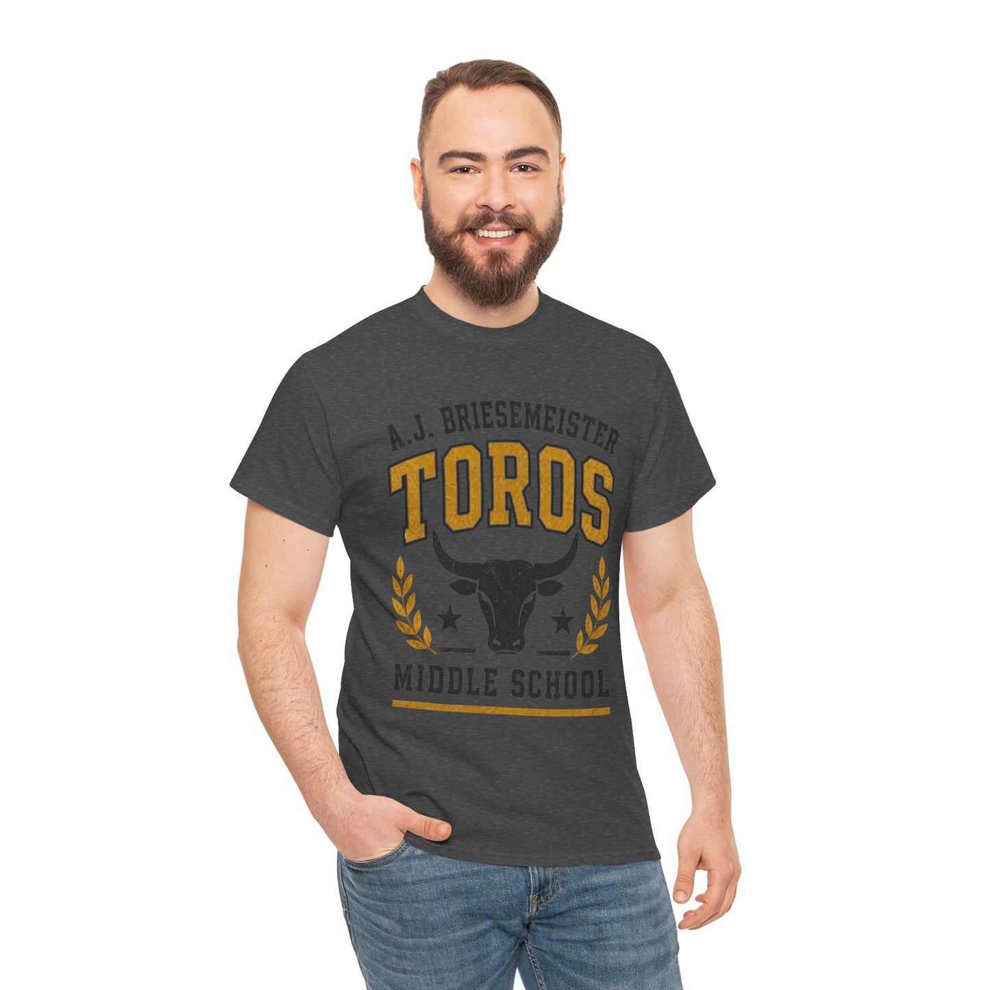 Toros Middle School Tee — A.J. Briesemeister School Spirit T-Shirt