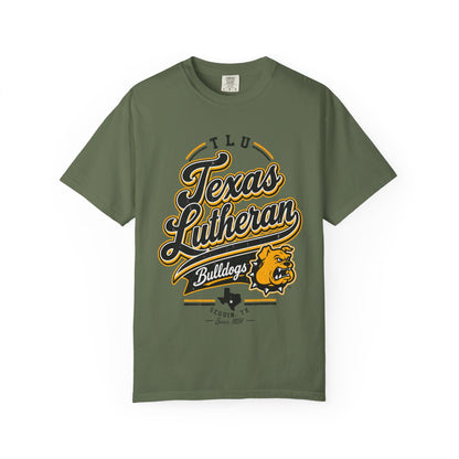Texas Lutheran Bulldogs Vintage Script T-Shirt