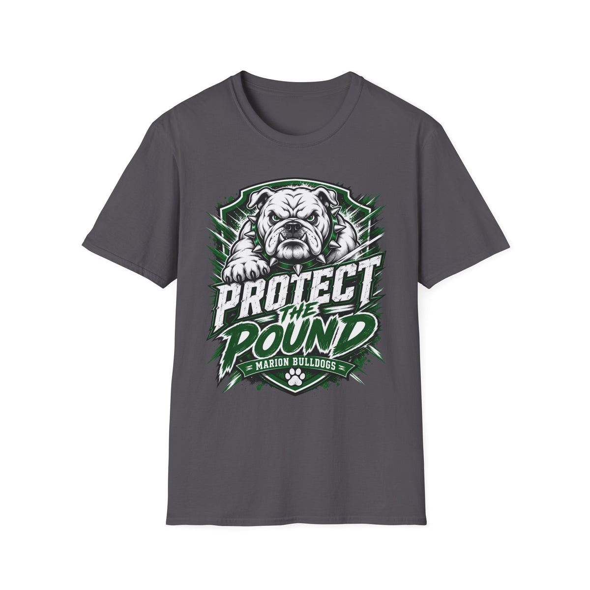 Protect the Pound Bulldog T-Shirt — Fierce Mascot Tee for Fans & Players