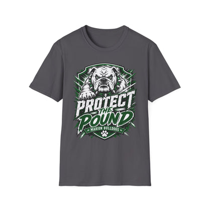 Protect the Pound Bulldog T-Shirt — Fierce Mascot Tee for Fans & Players