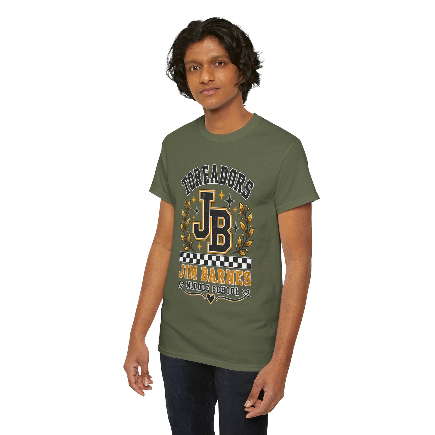 Toreadors JB Jim Barnes Middle School Tee — School Spirit Graphic T-Shirt