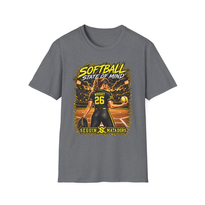 Custom Seguin Matador Softball Player Tee | Personalized Name & Jersey Number
