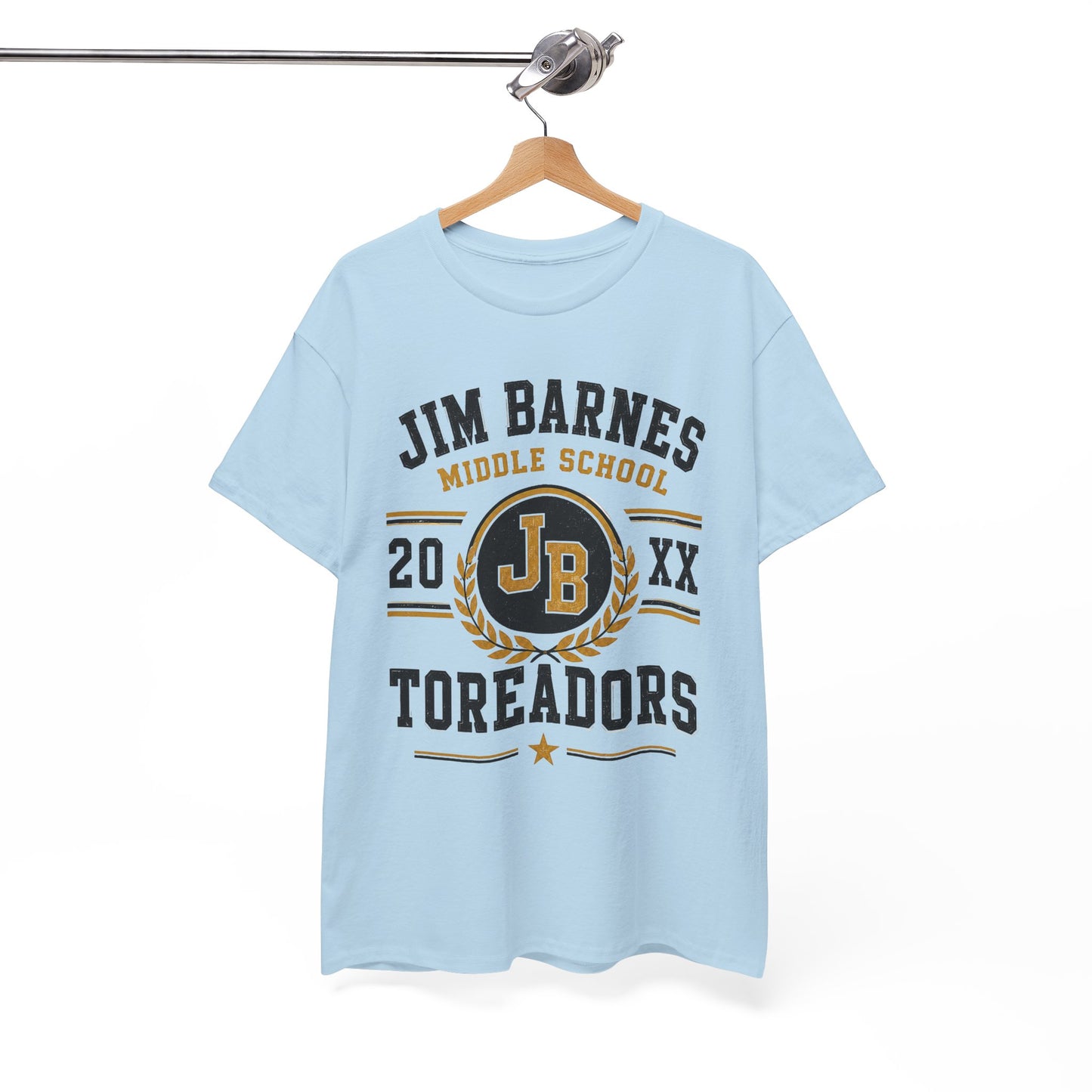 Jim Barnes Middle School Toreadors T-Shirt — School Spirit Tee with JB Crest