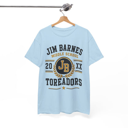 Jim Barnes Middle School Toreadors T-Shirt — School Spirit Tee with JB Crest