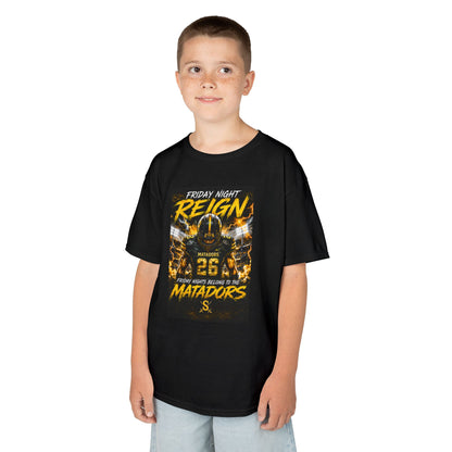 Kids T-Shirt — 'Friday Night Reign' Matadors Football Tee (Number 26)