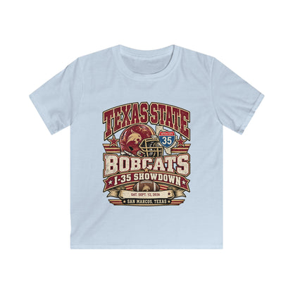 Texas State Bobcats Kids T‑Shirt — I-35 Showdown Football Tee (San Marcos, TX)