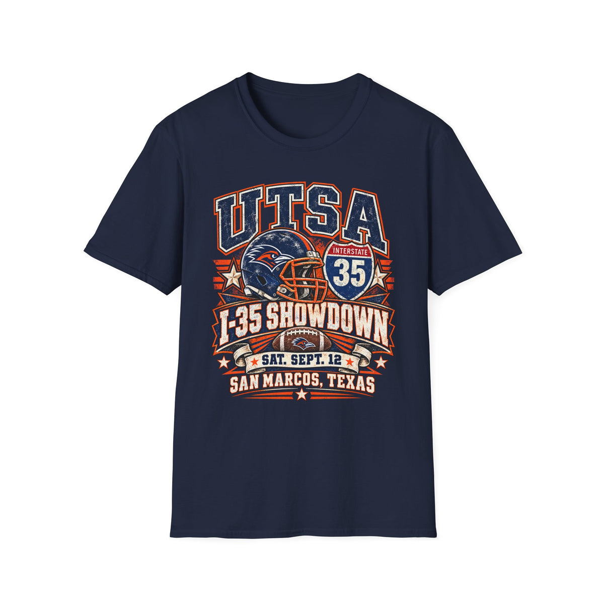 UTSA Football I-35 Showdown Tee — San Marcos Game Day Shirt