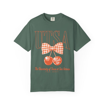 UTSA Cherries Graphic T-Shirt — "Birds Up" University of Texas San Antonio Tee