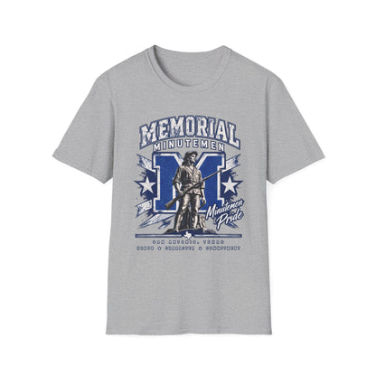 Memorial Minutemen Graphic T-Shirt — Vintage Patriot Military Tribute Tee