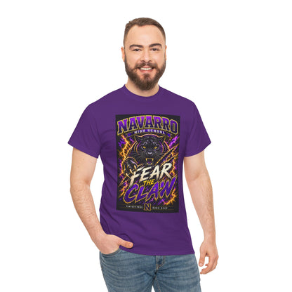 Navarro High "Fear the Claw" Panther Tee — School Spirit Football Shirt