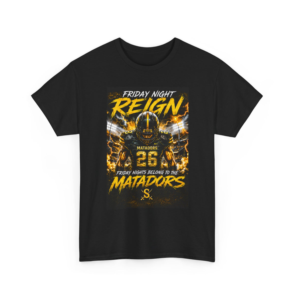 Friday Night Reign Matadors Football T‑Shirt — Team Spirit Game Day Tee