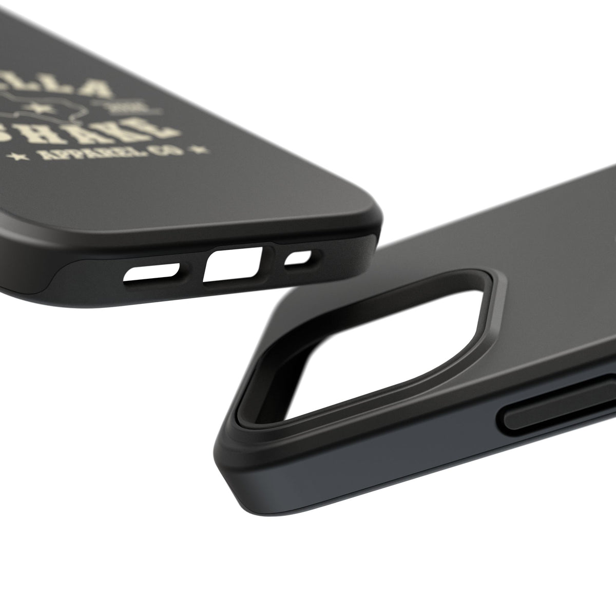 Black w/Ivory Logo lmpact-Resistant Phone Cases