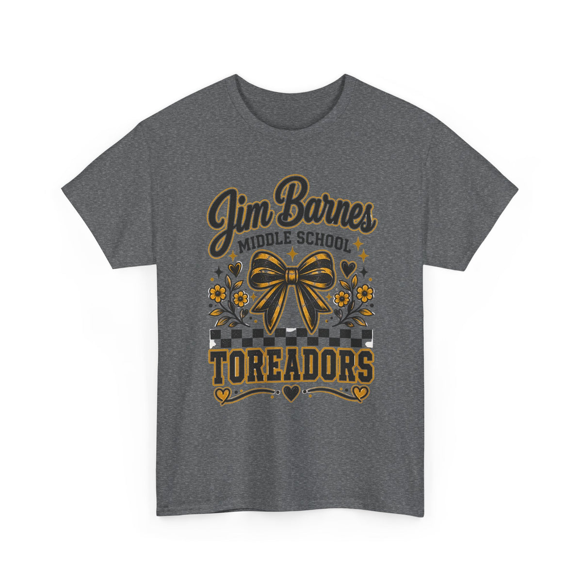 Jim Barnes Middle School Toreadors T-Shirt — School Spirit Cheer Tee