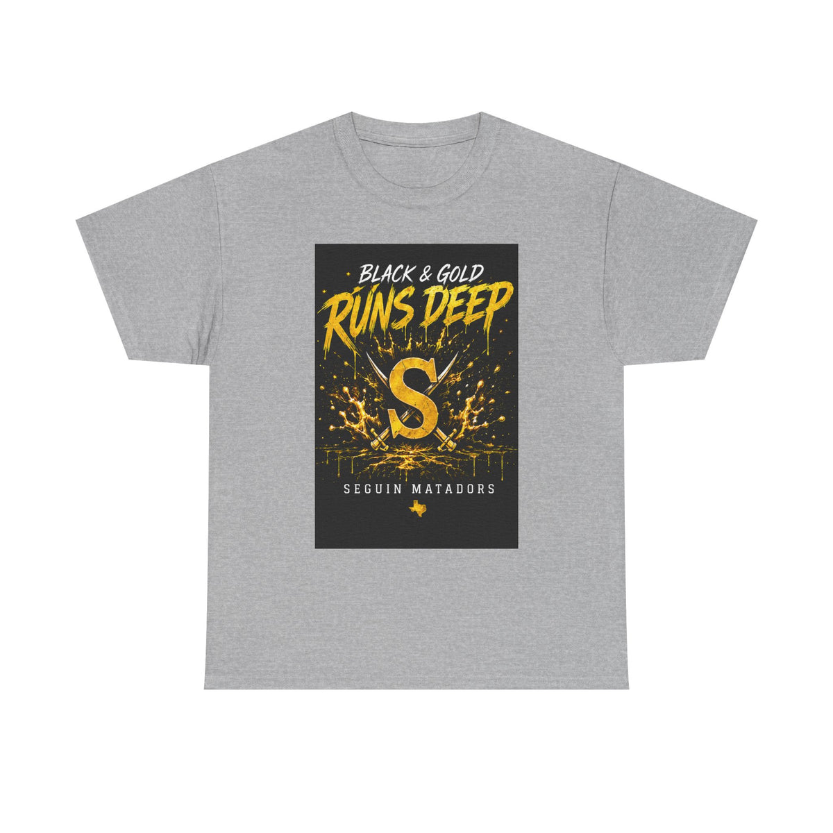Seguin Matadors 'Black & Gold Runs Deep' T-Shirt