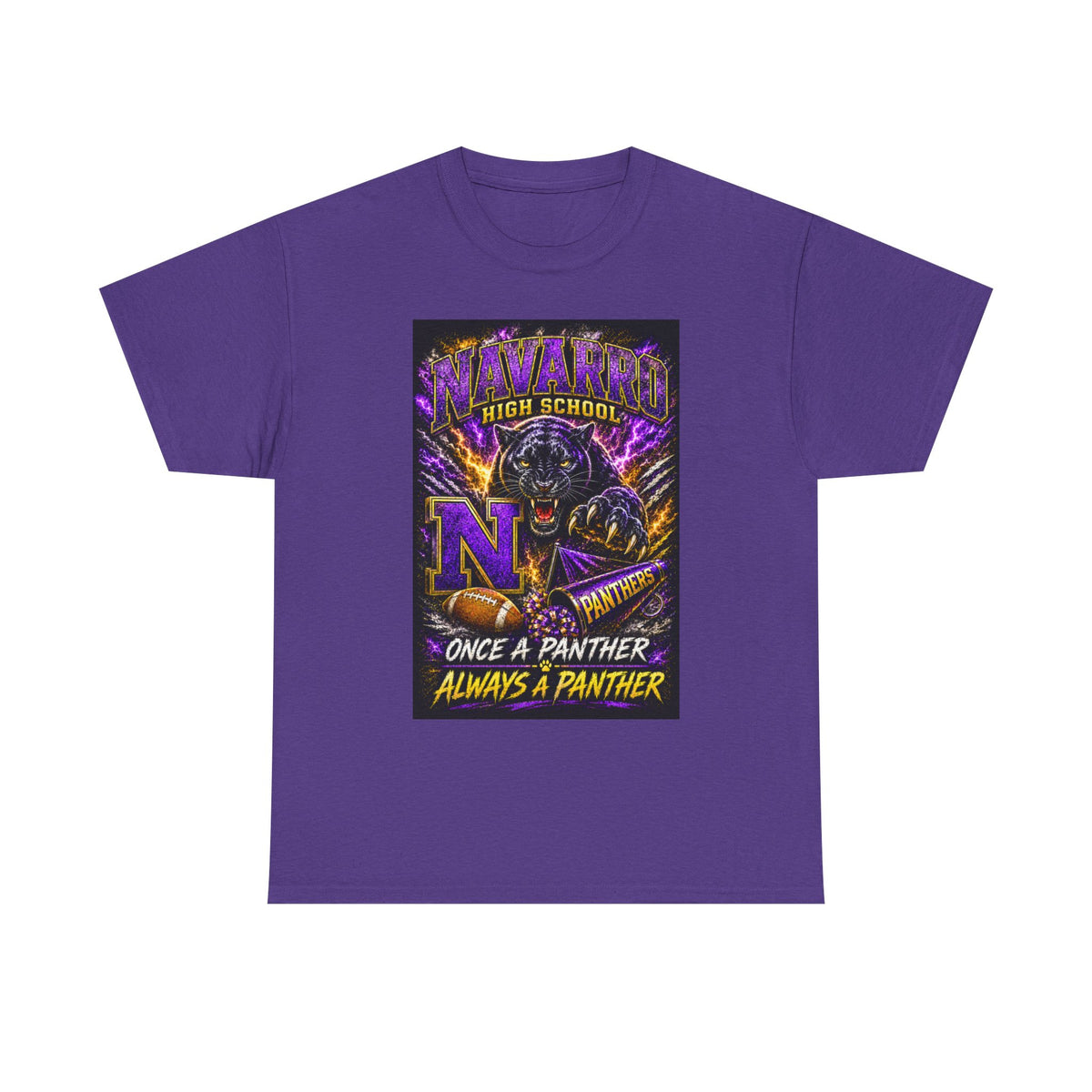 Navarro High Panthers Graphic Tee — "Once a Panther, Always a Panther" School Spirit Shirt