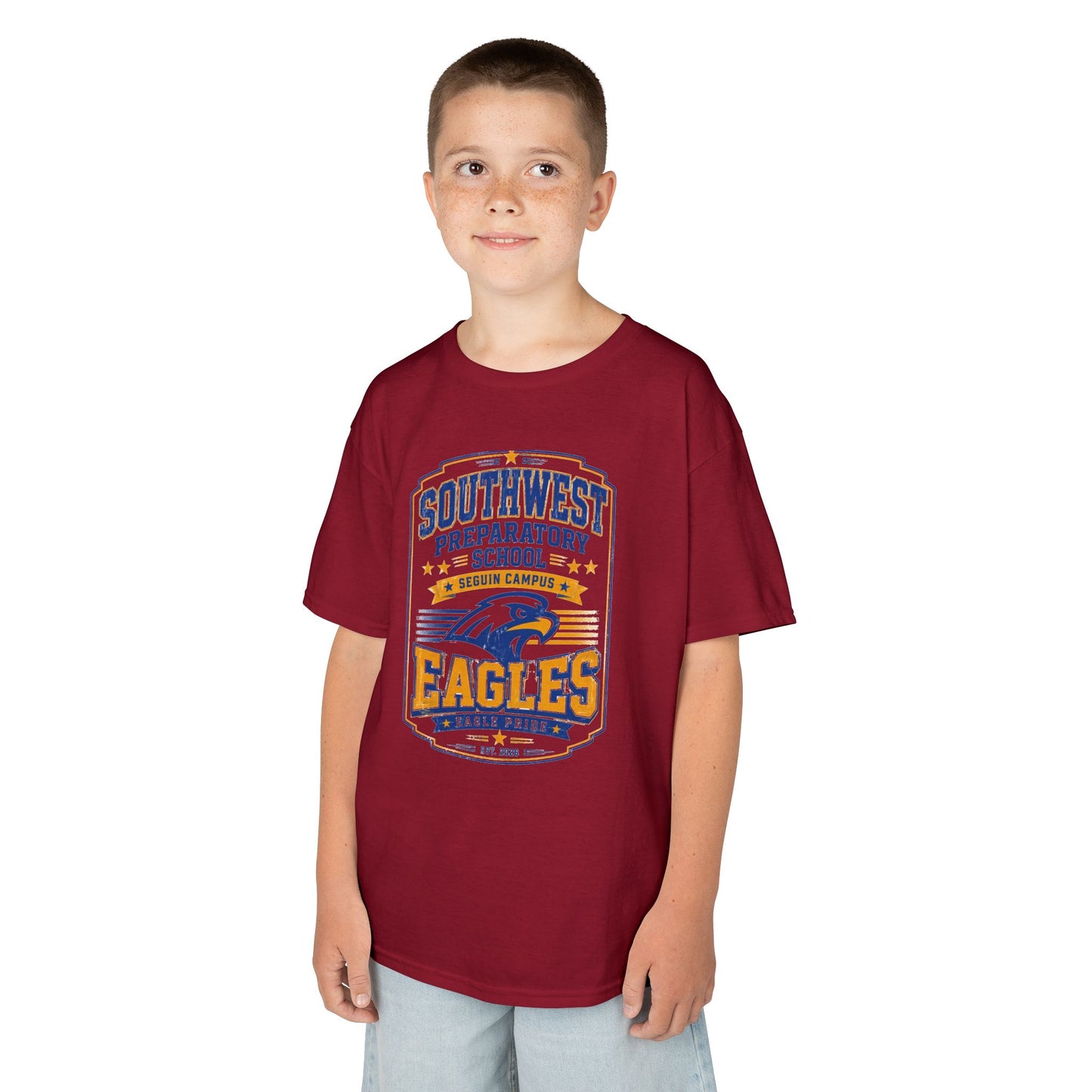 Kids T-Shirt — Southwest Preparatory School Eagles Mascot Tee