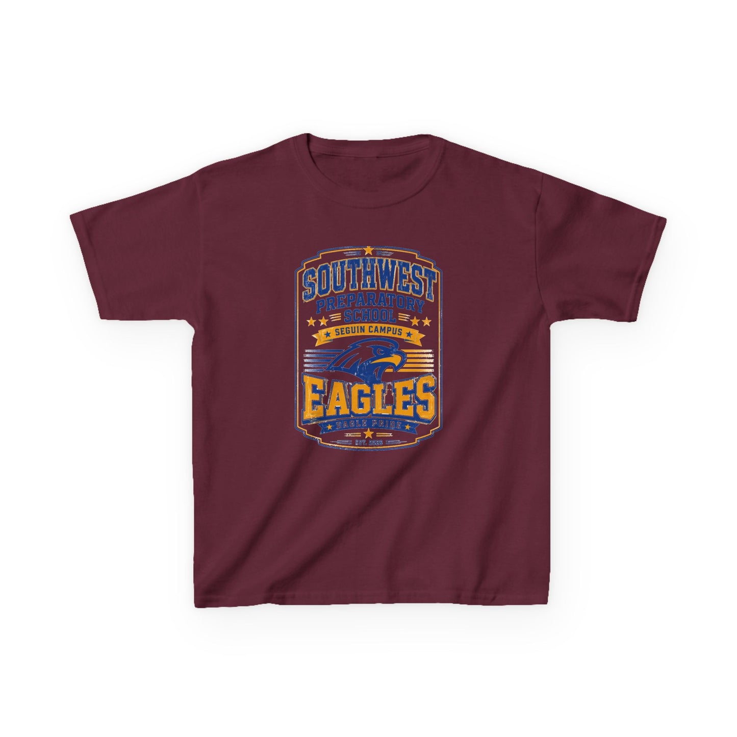 Kids T-Shirt — Southwest Preparatory School Eagles Mascot Tee
