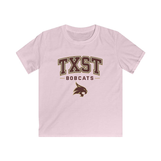 Kids TXST Bobcats Tee — Youth Texas State University Spirit Shirt