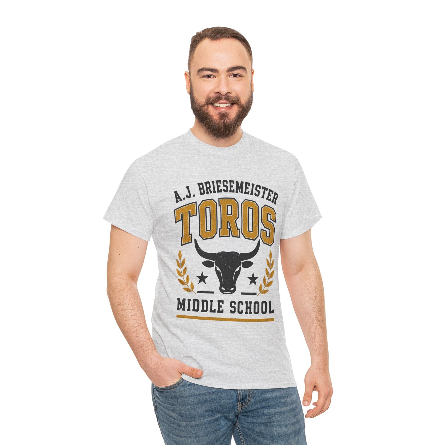 Toros Middle School Tee — A.J. Briesemeister School Spirit T-Shirt