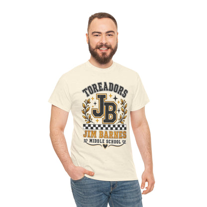 Toreadors JB Jim Barnes Middle School Tee — School Spirit Graphic T-Shirt