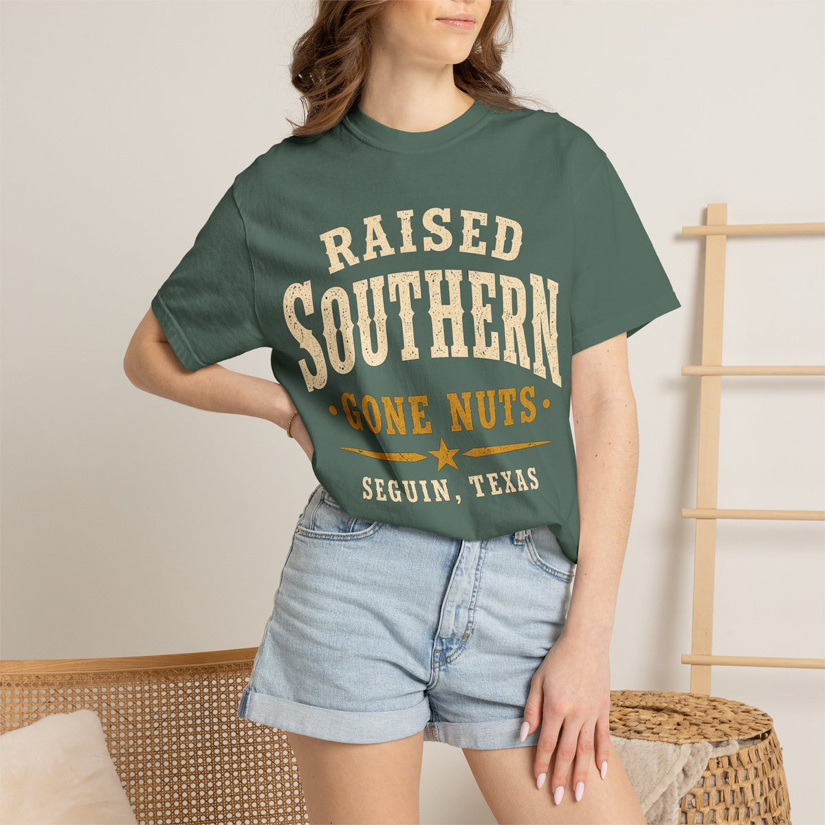 Raised Southern "Gone Nuts" T-Shirt — Seguin, Texas Retro Country Tee