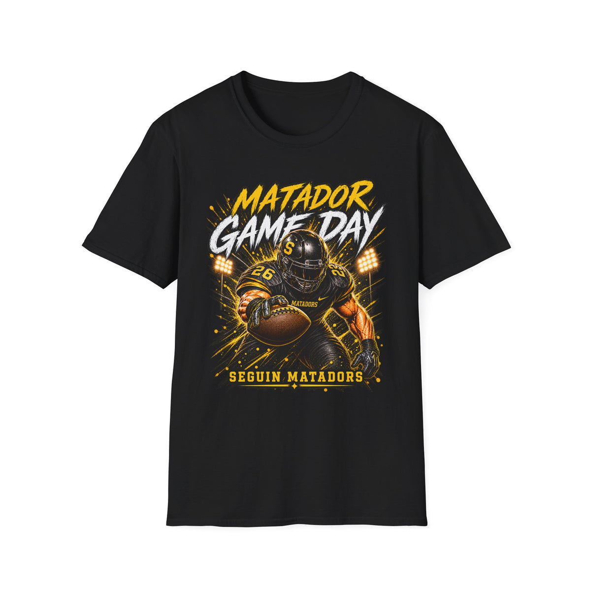 Matador Game Day Football T-Shirt — Seguin Matadors Fan Tee